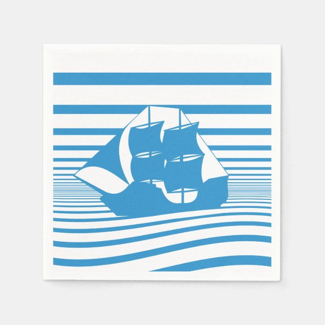Sailing ship napkins (Front)