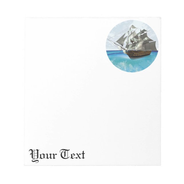Sailing Ship Notepad (Front)