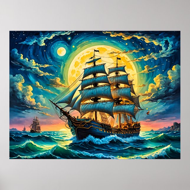 Sailing Ship Poster (Front)