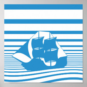 Sailing ship poster