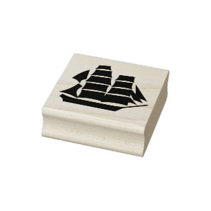 Sailing Ship Rubber Stamp