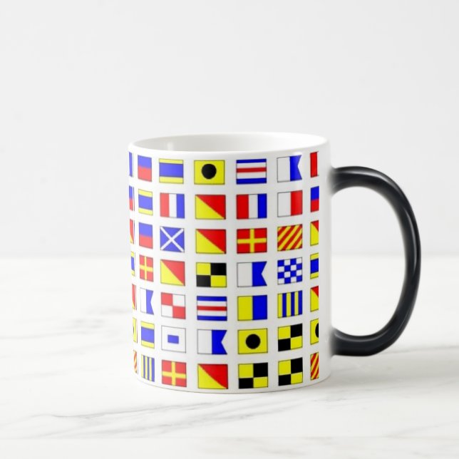 SAILING SHIP SIGNAL FLAGS MUG (Right)