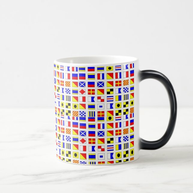 SAILING SHIP SIGNAL FLAGS MUG (Right)