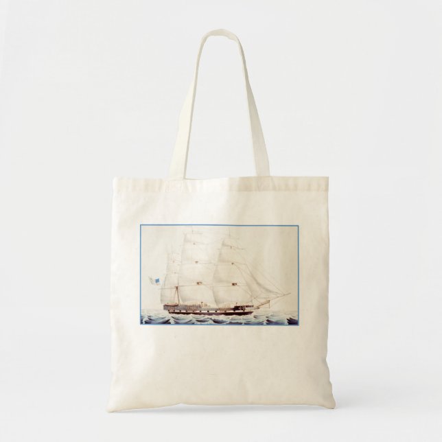 SAILING SHIP TOTE BAG (Front)