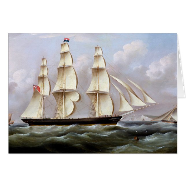 Sailing Ship Woolloomooloo 1850 Cards (Front Horizontal)