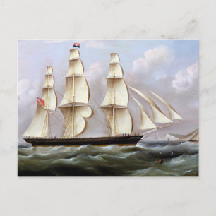 Sailing Ship Woolloomooloo 1850 Postcard
