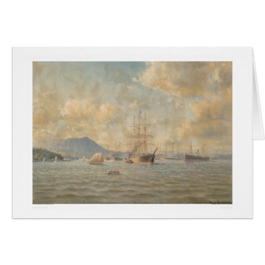 Sailing ships at Anchor (1282) Cards (Front Horizontal)