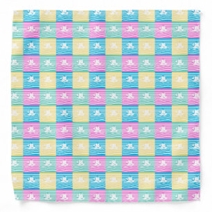 Sailing ships pattern bandana