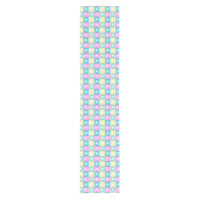 Sailing ships pattern short table runner (Front)