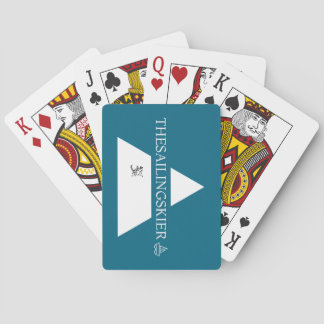 Sailing & Skier playing cards, card player gifts,