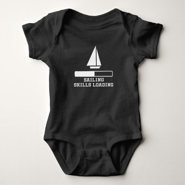 Sailing Skills Loading Baby Bodysuit (Front)