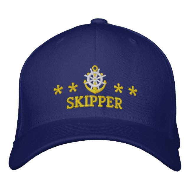 Sailing Skippers sailors boat Embroidered Baseball Cap (Front)