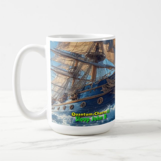 Sailing Sloop John B Tall Ship v2.0 Coffee Mug (Left)