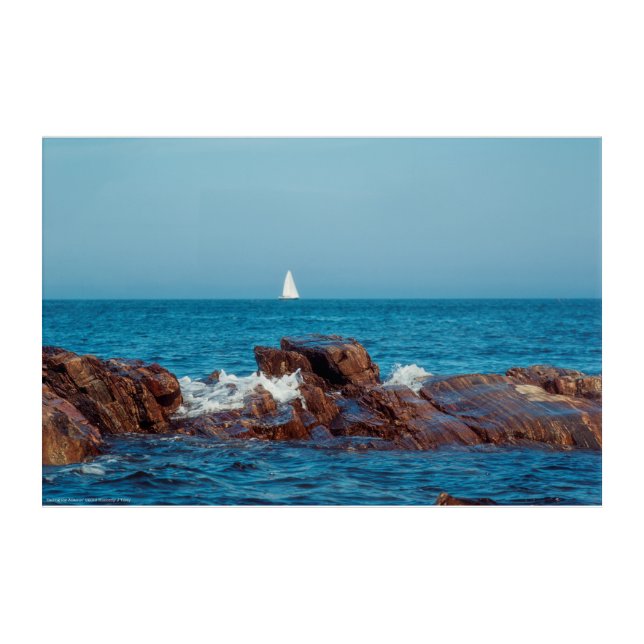 Sailing the Atlantic Acrylic Print (Front)