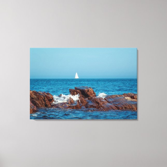 Sailing the Atlantic Canvas Print (Front)