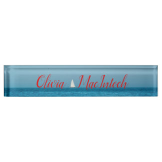Sailing the Atlantic Desk Name Plate