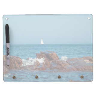 Sailing the Atlantic Dry Erase Board With Keychain Holder