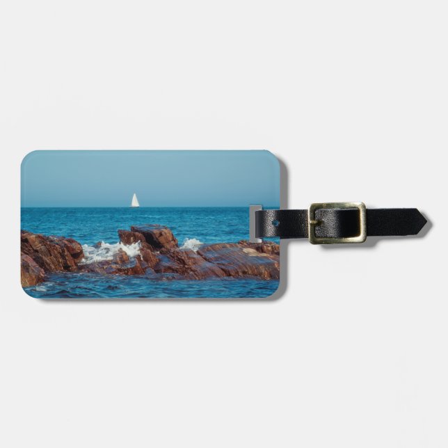 Sailing the Atlantic Luggage Tag (Front Horizontal)