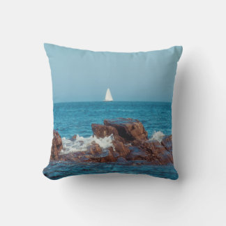Sailing the Atlantic Outdoor Pillow