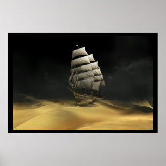 Sailing The Desert Poster