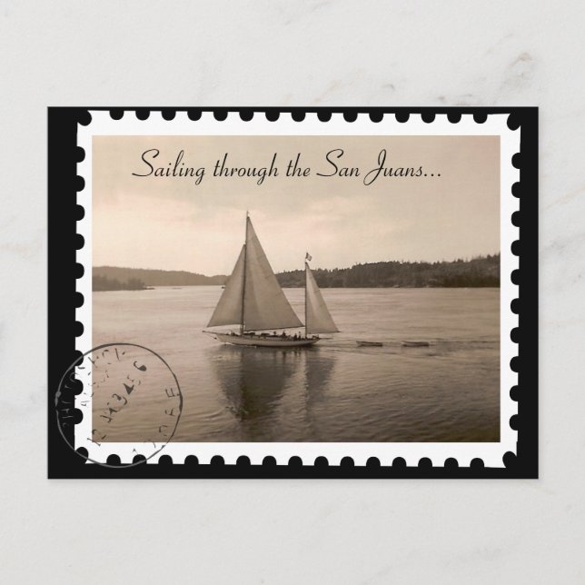 Sailing the San Juans Postcard (Front)