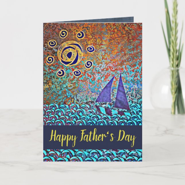 Sailing the Sea Father's Day Card (Front)