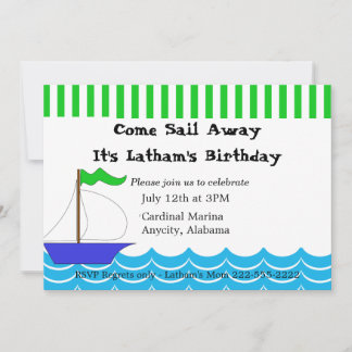 Sailing Themed Invitation