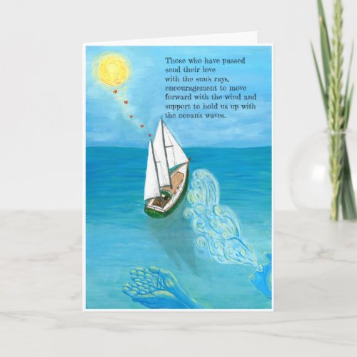 Sailing to those who has passed card card