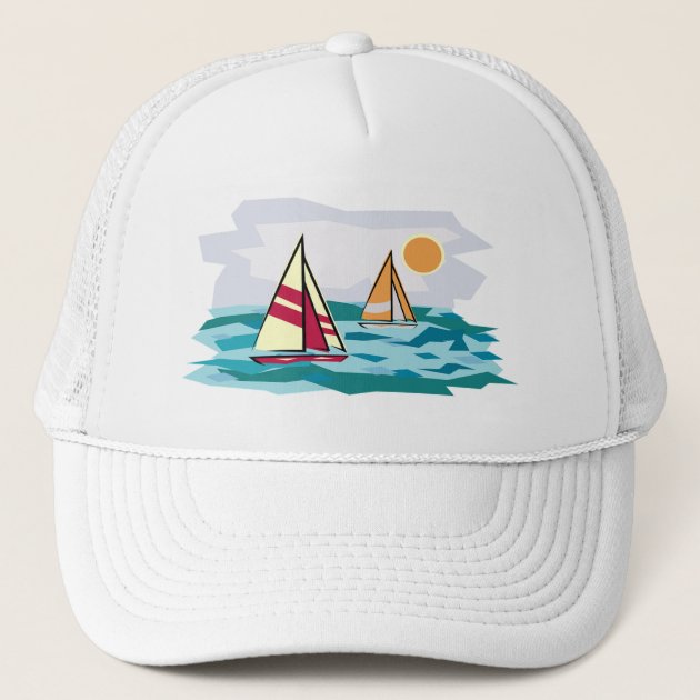 sailing trucker hat