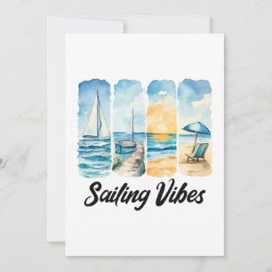 Sailing Vibes - Feel the Ocean Invitation
