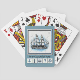 Sailing Vintage Artistic Nautical Poker Cards