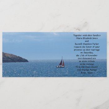 Sailing Wedding Invitation by ChristyWyoming at Zazzle