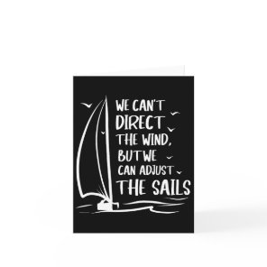 Sailing Wind Adjust The Sail's Boating - Sailboat  Card