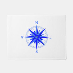 Sailing - Wind Rose Compass Nautical Shirt Doormat