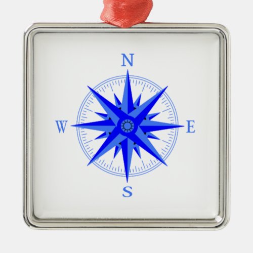 Sailing _ Wind Rose Compass Nautical Shirt Metal Ornament