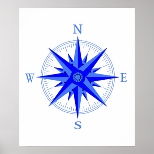 Sailing _ Wind Rose Compass Nautical Shirt Poster