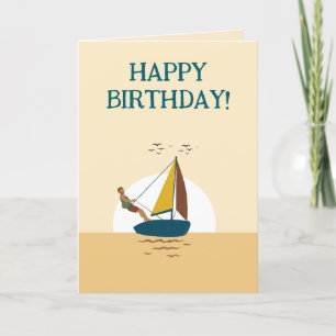 SAILING WISHES BIRTHDAY CARD