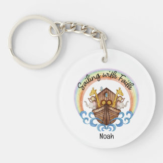 Sailing with Faith - Noah's Arc with Animals Keychain