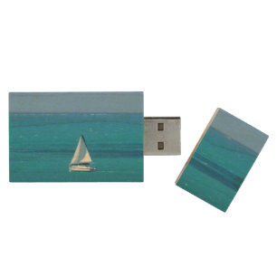 Sailing Wood USB Flash Drive