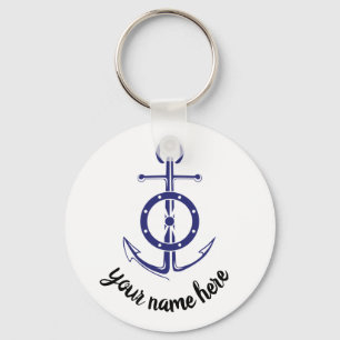 sailor anchor keychain