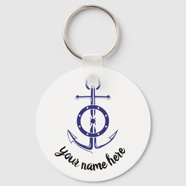 sailor anchor keychain (Front)