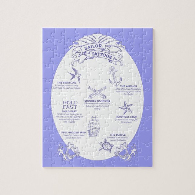 Sailor and Seaman Tattoos and Meanings Jigsaw Puzzle (Vertical)