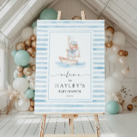 Sailor Bear Blue Stripe Welcome