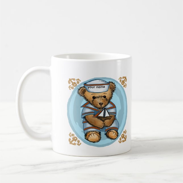 Sailor Bear Coffee Mug (Left)