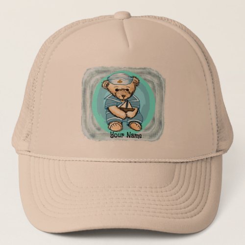 Sailor Bear custom name  Hat