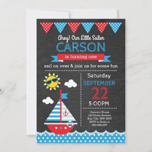 Sailor Birthday Invitation