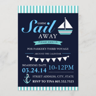 Sailor Birthday Invitation