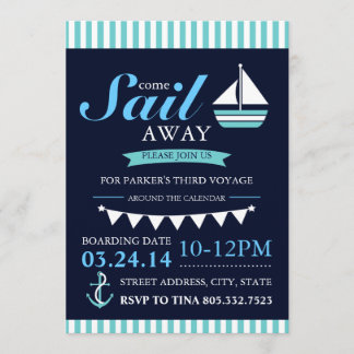 Sailor Birthday Invitation