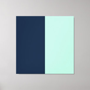 Sailor Blue and Mint Canvas Print