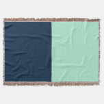 Sailor Blue and Mint Throw Blanket